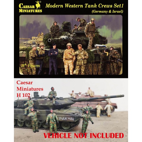Modern Western Tank Crews Set 1 (Germany & Israel) 1/72