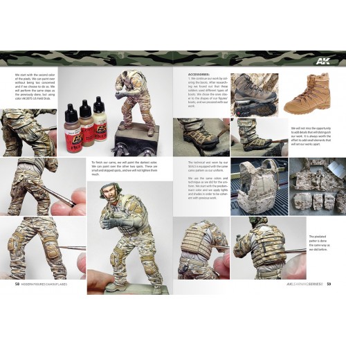 Camuflajes modernos para figuras, en castellano