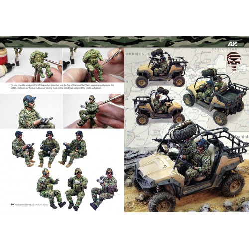 Camuflajes modernos para figuras, en castellano