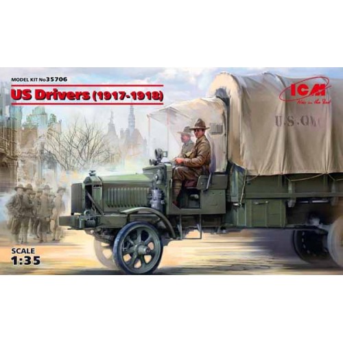 US Drivers (1917-1918) (2 figures) (100% new molds)  1/35