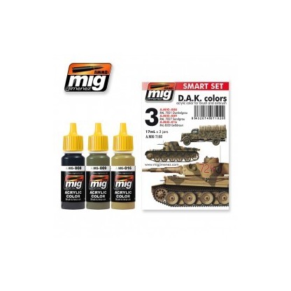 SMART SET DE COLORES ACRILICOS DEL AFRIKA KORPS