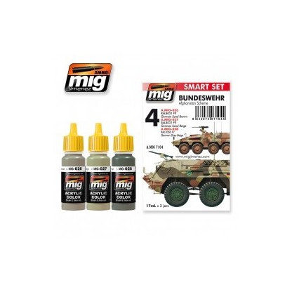 SMART SET DE COLORES ACRILICOS DE LA BUNDESWEHR EN AFGANISTAN
