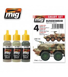 SMART SET DE COLORES ACRILICOS DE LA BUNDESWEHR EN AFGANISTAN