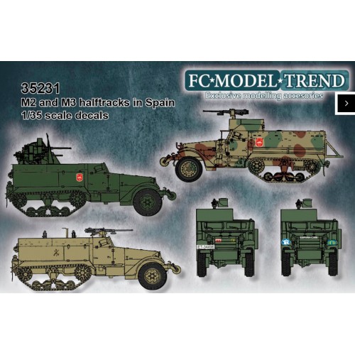 Calcas semiorugas M2 y m3 en España, escala 1/35