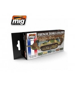 SET COLORES DE CAMUFLAJES FRANCESES DE LA 1GM Y 2GM