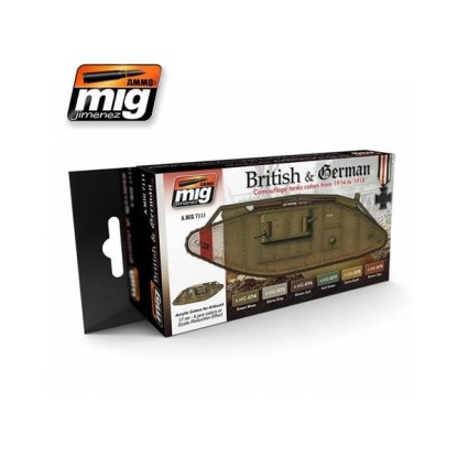 SET DE COLORES BRITANICOS Y ALEMANES DE LA 2GM