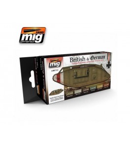 SET DE COLORES BRITANICOS Y ALEMANES DE LA 2GM