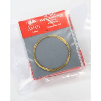 ALAMBRE DE LATÓN Dia.0,25 mm (5 m)