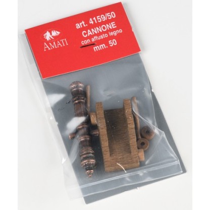 Cañones c / carro de madera mm.50
