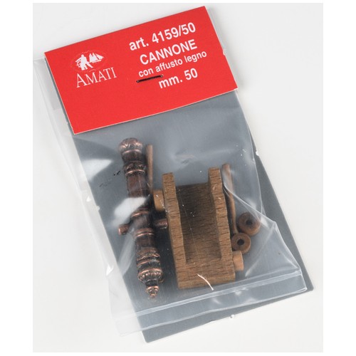 Cañones c / carro de madera mm.50