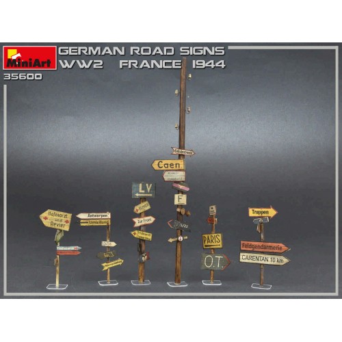 GERMAN ROAD SIGNS WW2 (FRANCE 1944) 1/35