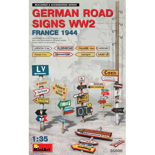 GERMAN ROAD SIGNS WW2 (FRANCE 1944) 1/35