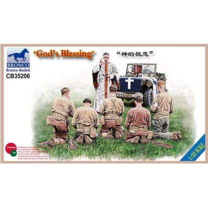 God's Blessing (set 5 US WWII soldiers praying) 1/35