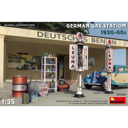 GERMAN GAS STATION 1930-40s 1/35
