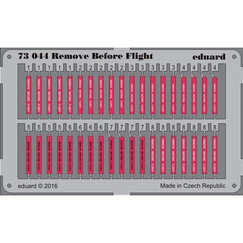 BANDEROLAS REMOVE BEFORE FLIGHT 1/72