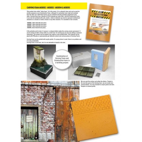 Carving foam 8mm a5 size