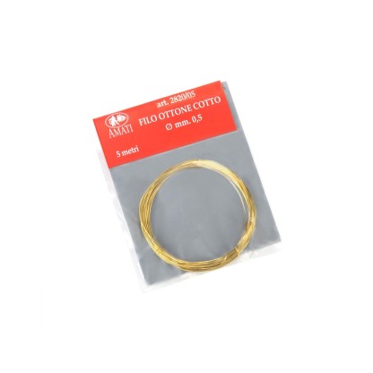 ALAMBRE DE LATÓN Dia.0,5 mm (5 m)