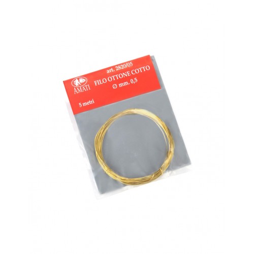 ALAMBRE DE LATÓN Dia.0,5 mm (5 m)