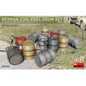 German 200L Fuel Drum Set WWII 1/35