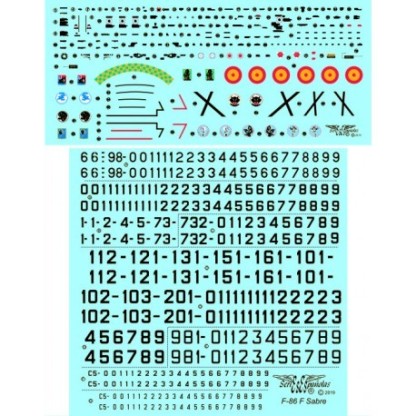 Calcas para F-86 F Sabre 1/72