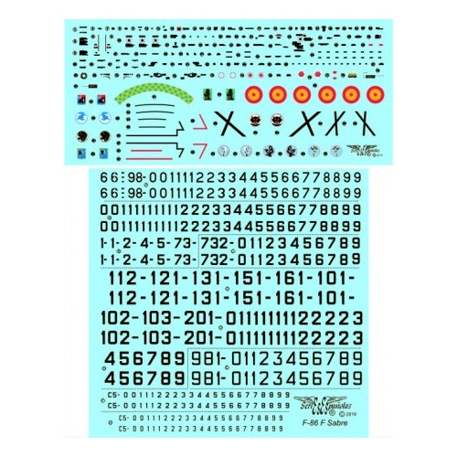 Calcas para F-86 F Sabre 1/72