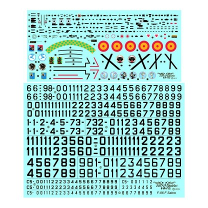 Calcas para F-86 F Sabre 1/48