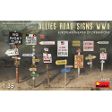 ALLIES ROAD SIGNS WWII. EUROPEAN THEATER OF OPERATIONS 1/35