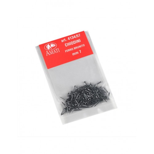 Puntas de hierro bruñido 0,8x 7 mm.