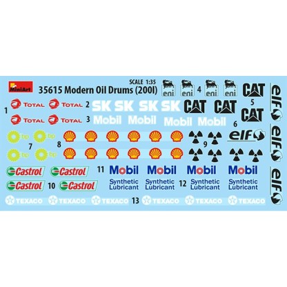 FUEL & OIL DRUMS Modern 1/35 2