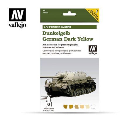 Set 6 colori Model Air da 8 ml - German Yellow (AFV Dunkelgelb)