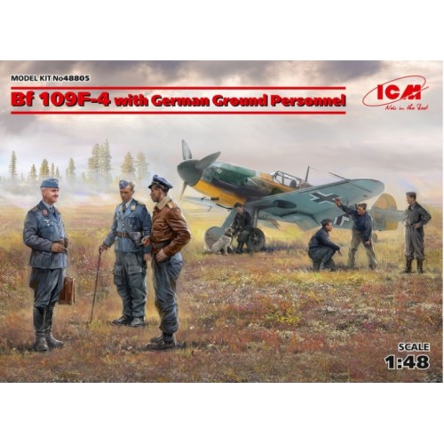 Messerschmitt Bf 109F-4 with German Luftwaffe Personnel  1/48