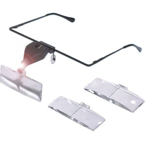 GAFAS CON 3 LUPAS 1.5-2.5-3.5 Y LED