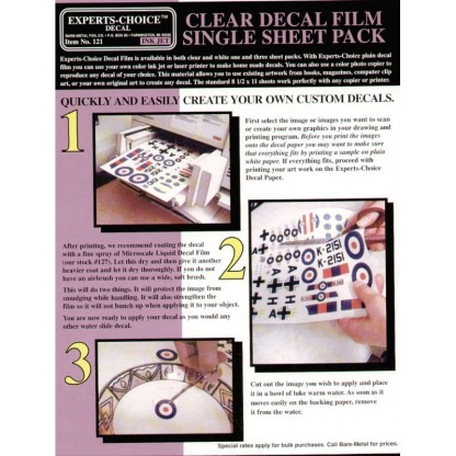 CALCA VIRGEN TRANSPARENTE TAMAÑO 300X210 MM. PARA IMPRESORA DE TINTA