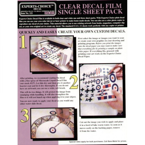 CALCA VIRGEN TRANSPARENTE TAMAÑO 300X210 MM. PARA IMPRESORA DE TINTA