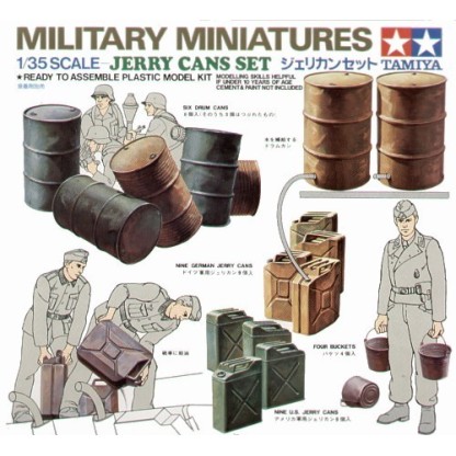 JERRY CANS SET 1/35 TAMIYA
