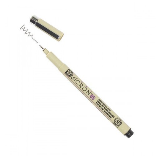 ROTULADOR SAKURA PIGMA 0,45 MM. NEGRO