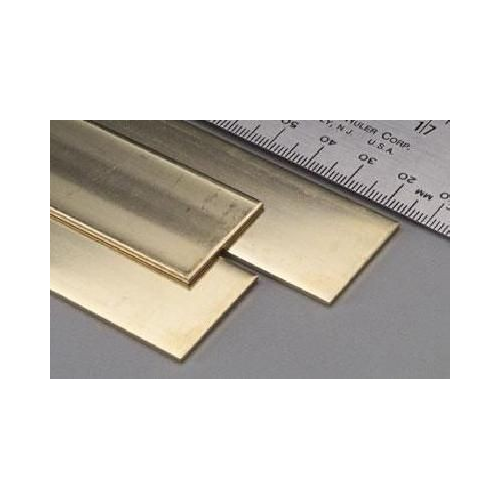 TIRA DE LATON 25X0,4 MM. X 305 MM. LARGO, 3 PIEZAS