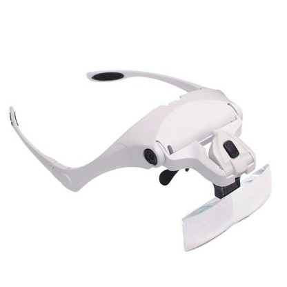 Lupa de Cabeza Ergonómica con LED Varios Aumentos, 1x, 1,5x, 2x, 2,...