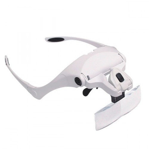 Lupa de Cabeza Ergonómica con LED Varios Aumentos, 1x, 1,5x, 2x, 2,...