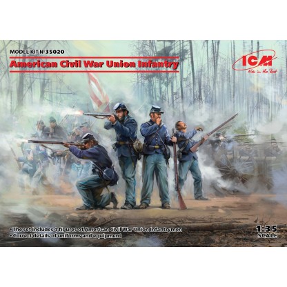 American Civil War Union Infantry (100% new molds) 1/35