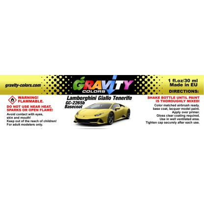 Lamborghini Giallo Tenerife Gravity Colors Paint – GC-2265 2