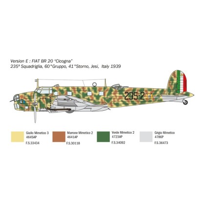 Fiat BR.20 Cicogna 80h Anniversary of Battle Of Britain. 1/72 2