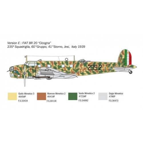 Fiat BR.20 Cicogna 80h Anniversary of Battle Of Britain. 1/72