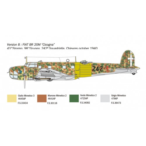 Fiat BR.20 Cicogna 80h Anniversary of Battle Of Britain. 1/72