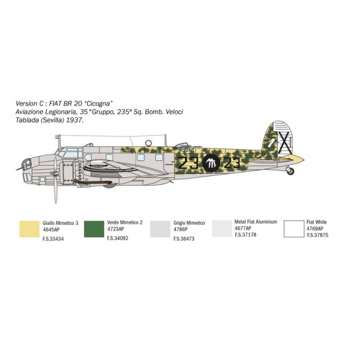 Fiat BR.20 Cicogna 80h Anniversary of Battle Of Britain. 1/72