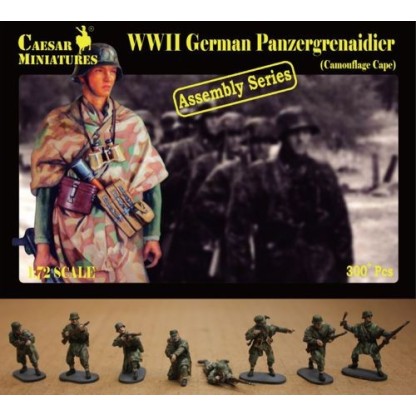 German Panzergrenadier wearing Camouflage Capes (WWII) 1/72