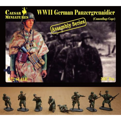 German Panzergrenadier wearing Camouflage Capes (WWII) 1/72