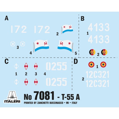 Soviet T-55 MBT 100% New Tooling 1/72