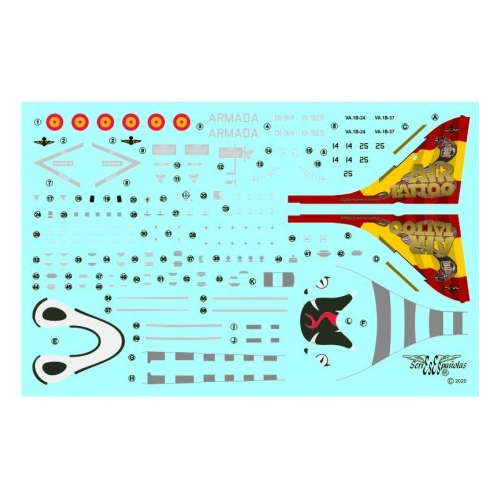 SE2048 / AIR TATTOO 2019 / HARRIER AV-8B Plus / 9ª Escuadrilla 1/48