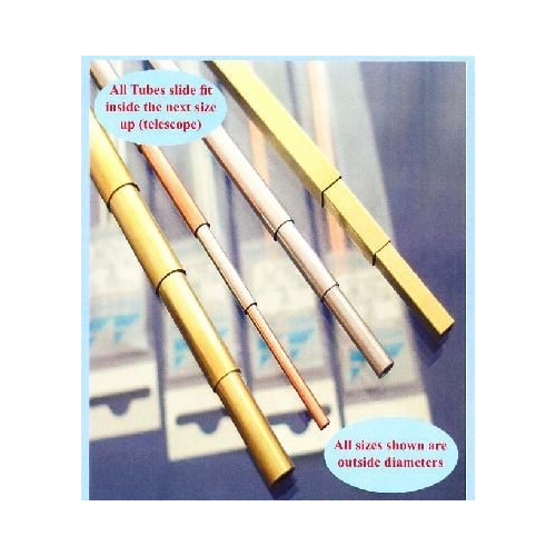 TUBO DE COBRE 2X0.45X1.1mm. interior 305 mm LARGO 4 piezas